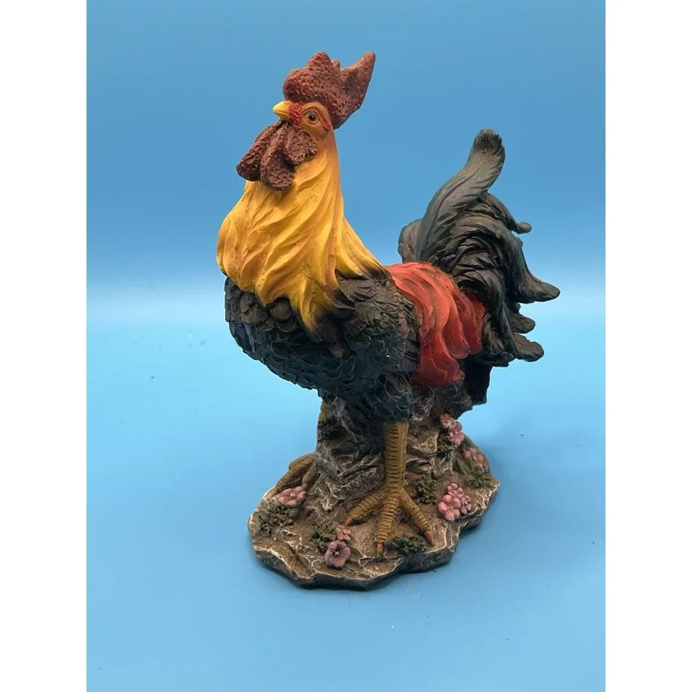 Vintage Rooster Figurine‎ Plastic Resin Country Farmhouse Decor 6.5